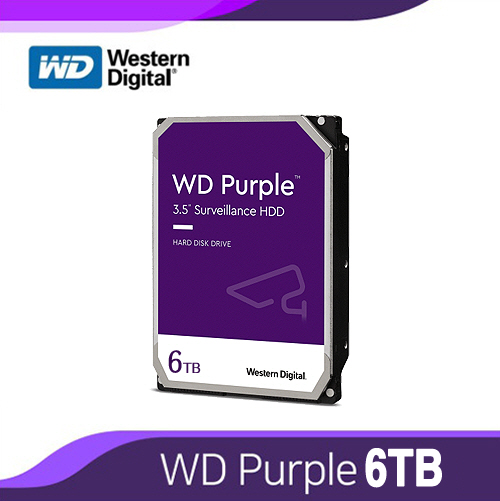 [HDD-6TB] [웨스턴디지털 퍼플 Purple] 하드디스크 WD60PURZ 6000GB 6테라 6TB HDD [6테라 6Tera]